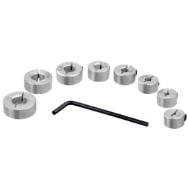 Yakamoz 8Pcs Drill Stop Collar Set - Drill Bit Depth Stop Collars with Split Ring - Imperial Sizes 1/2" 7/16" 3/8" 5/16" 1/4" 7/32" 3/16" 1/8"