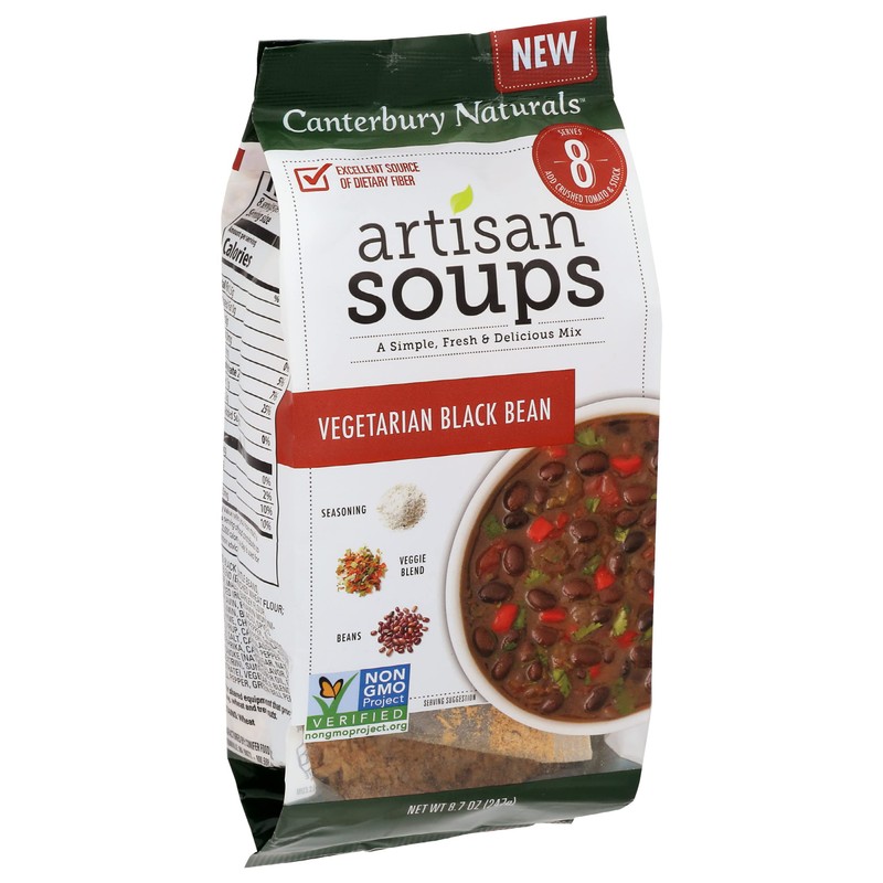 Canterbury Naturals Artisan Soup Mix, Vegetarian Black Bean Soup Mix,