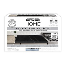 Rust-Oleum 369548 - Kit de revestimiento para encimera de mármol para el hogar, 72 onzas líquidas, negro