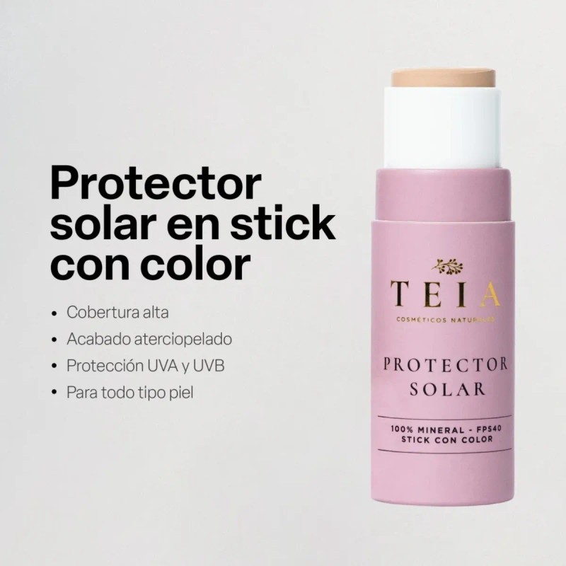 Protector Solar Teia Skincare Barra Fps Tono Medio