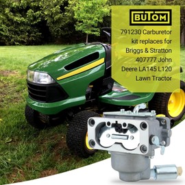791230 Carburetor Kit for Brigg-s and Stratton 20-25Hp V-Twin Engine 699709 499804 407777 405777 406777 John Deere MIA10632 LA120 LA130 LA135 Lawn Tracto