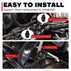 PQY 25Inch 6AN Power Steering Pump Hose Kit Compatible with