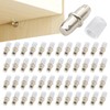 50Pcs Shelf Support Pegs, 5mm Shelf Support Pegs Self-Tapping Screws