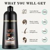 Fvquhvo Champú Instantáneo para Cabello Negro para Cabello Gris -