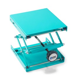 United Scientific™ EcoLift Laboratory Jack, 8" x 8", Stainless Steel Lab Jack Scissor Stand Platform, Lab Lift Stand Table, Expandable Lift Height Range 76mm-305mm,Maximum Support Weight 7.5lbs