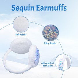 SEDEX Ear Muffs Children's Winter Ear Warmers Women's Ear Muffs Girls Plush Warm Ear Protection Child Warm Ear Protection Soft Fluffy Outdoor Ear Warmers Cold Protection Windproof Winter Accessories