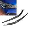 1Pair Headlight Eyelid Trim Protective Stylish Carbon Fiber Headlight Eyebrow