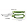CHEN-KE Rust Resistant Heavy Duty Multipurpose Kitchen Shears-Green