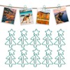 100pcs Paper Clips Prevent Slip Cute Christmas Tree Shaped Decorative