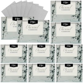 1000 Piezas papel arroz facial. papel absorbente de grasa facial. papelitos absorbentes de brillo facial. Elimina el brillo del aceite, el papel es suave, adecuado para aceite facial (Carbon Activado)