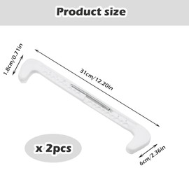 TogtherKings 1 Pair of Blade Protectors Ice Skates, Adjustable Ice Skate Protection, Ice Skate Protectors with Spring Figure Skating Accessories, Blade Protectors for Ice Hockey Skates, for Hockey