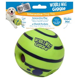 Wobble Wag Giggle Pelota, Juguete Interactivo para Perros, Divertidos Sonidos de risita, como se ve en la televisión
