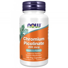 Now Foods Chromium Picolinate 200mcg Veggie Capsule Vegan, 100 tablets, 1 piece / 나우푸드 크로뮴 피콜리네이트 200mcg 베지 캡슐 비건, 100정, 1개