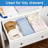 NCTNCX Pack of 4 Drawer Dividers, Drawer Organiser (17-42 cm),