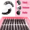 200 Pieces DIY Eyelash Extensions Set, 8-16 mm, Mixed Fluffy