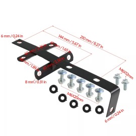 Unbranded/Generic Number Plate Front Fender Bracket Mount For Dirt Pit Bike Yamaha TTR110 TTR 110