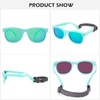 Hycredi Flexible Polarized Baby Sunglasses with Strap for Newborn Infant