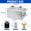 EZPROIT 10AN Oil Catch Can 1.2L Universal Alumium Dual Breather