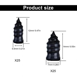 DIYCUT 50 Stück Vakuum Reifen Reparatur Nagel, Gummi Reifen Schrauben Unverzichtbar für Autos und Fahrräder, Schlauchlose Reifen Reparaturset für die Notfall Reifenreparatur