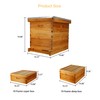 ThxBees 10-Frame Bee Hive Complete Beehive Kit Beeswax Coated Beehive