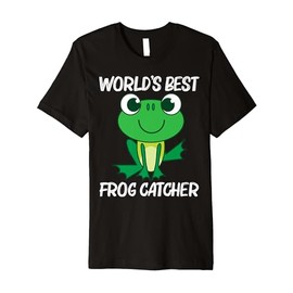 Cute Frog Design For Men Women Forest Zoo Pet Animal Catcher Premium T-Shirt
