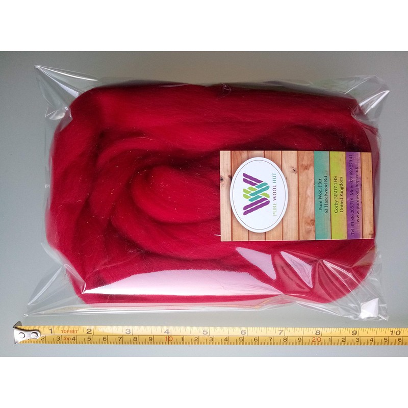 Scarlet red* 100% Merino Wool Giant Yarn Extreme Arm Knitting