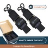 Seamander Transom Tie Down Straps for Boating Safety, Jetski &