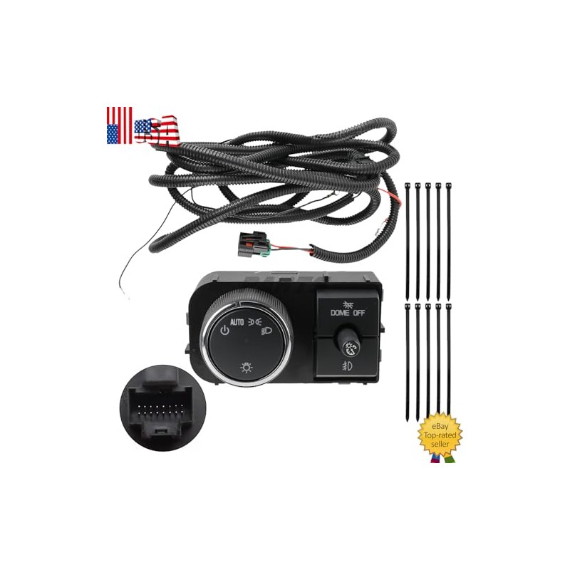 Replacement Parts for Fog Light Wiring Harness & Switch for