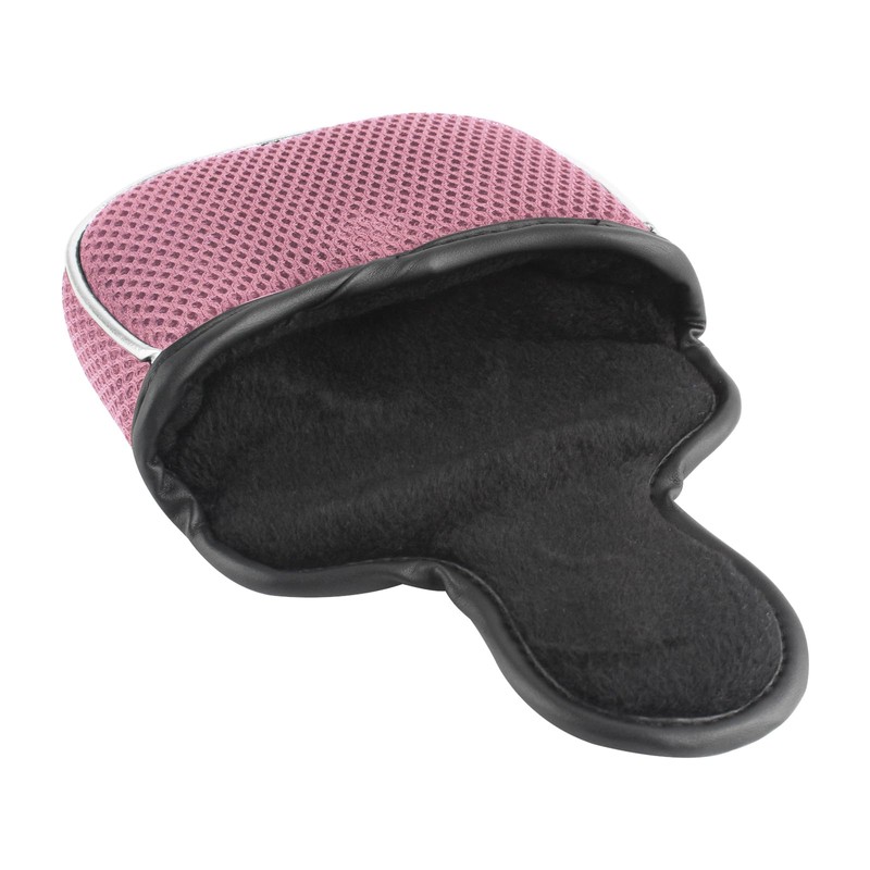 Andux Mesh Mallet Putter Cover Golf Putter Head Covers Pink,