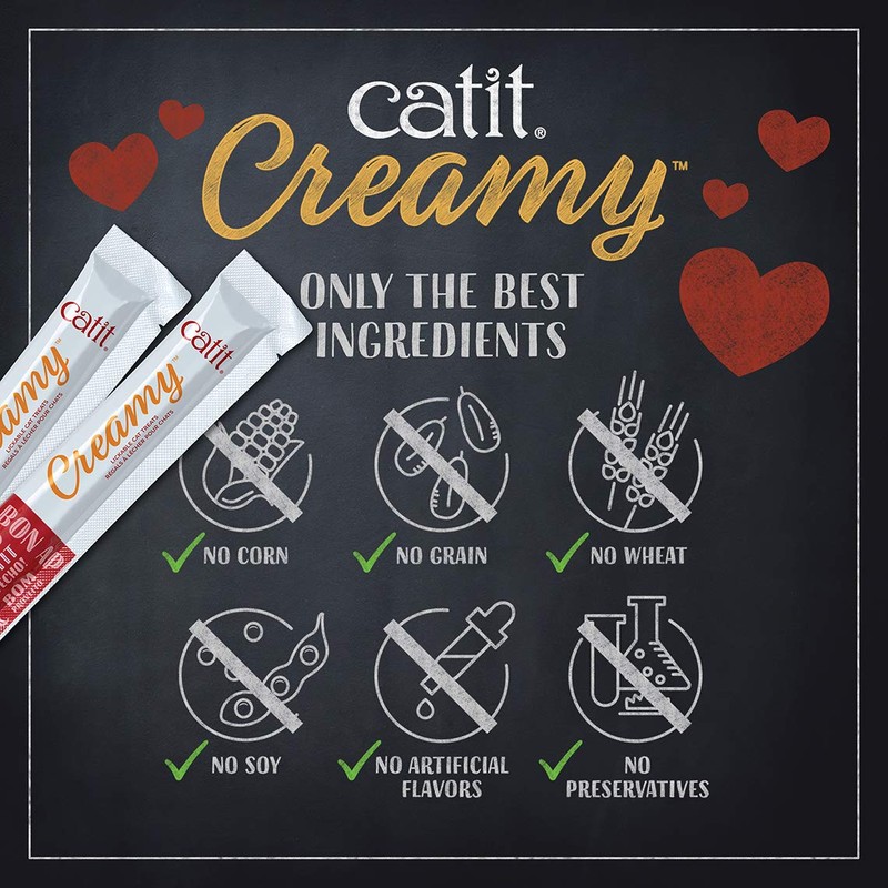 Catit Creamy Lickable Cat Treat, Healthy Cat Treat, Chicken &