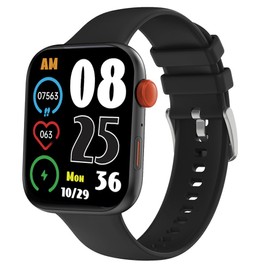 Atlanta Smartwatch Fitness Tracker Watch with Pedometer Blood Pressure Pulse Blood Oxygen Sleep Analysis Sports - 9737/7 (Black)