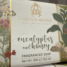 CASA DOS AROMAS 2 Pcs CASA DOS AROMAS EUCALYPTUS & Honey Triple Milled Scented Soap Bar 10.5 Oz