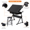 HomGarden Height Adjustable Drafting Desk Drawing Table Art Craft Work