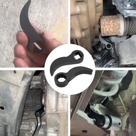 JXYT 2 Pcs Pry Bar Wrench Adaptor Head, Crowbar Adapter Head Tool, Half Shaft Removal Car Repairing Tools, for Tight Spaces Fits1/2 Ratchet