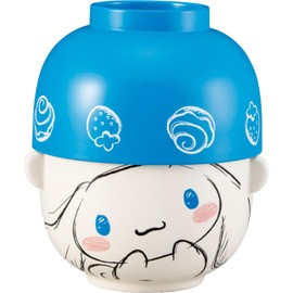 Sanrio SAN4642-2 Cinnamoroll Soup Bowl, Large Dinnerware Set, Approx. Diameter 4.3 x 2.8 inches (11 x 7 cm), Tableware, Miscellaneous Goods, Cinnamorol, Birthday Gift, Blue