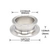 QiiMii Sanitary Concentric Reducer 2.5"x2" Tri Clamp Clover Stainless Steel