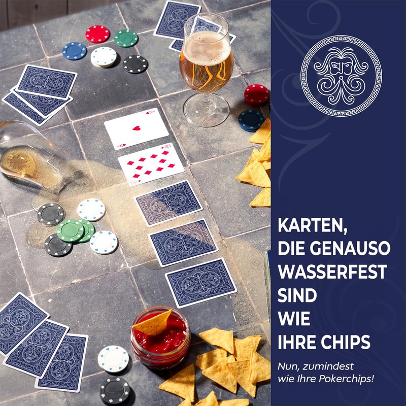 Heavy Playing Cards UK, Wind-Resistant and Waterproof Deck of Cards,
