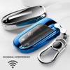 K LAKEY Key Fob Cover,Compatible with Jeep with Alloy Keychain,