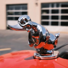ZIAERKOR Angry Rubber Duck Hood Ornament, Cute Stuff for Car Decorations