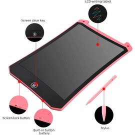 Toys for Girls Kids Gifts, 8.5-Inch LCD Writing Tablet Colorful Doodle Board, Toddler Graffiti & Etch a Sketch Drawing Pad, Educational Toy for 3 4 5 6 7 Years Girls Boys (Pink)