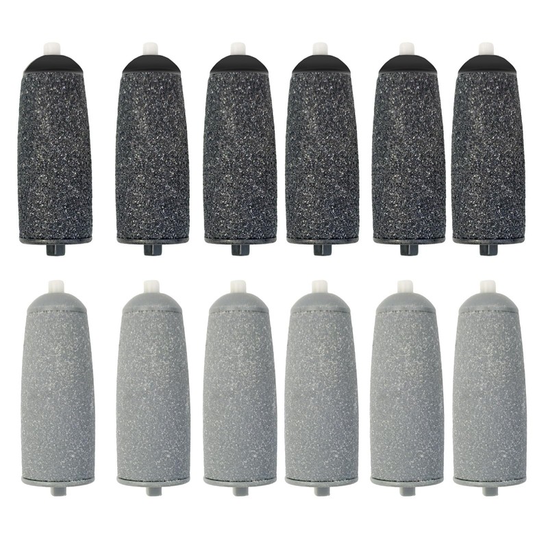 12PCS Flawless Pedi Replacement Heads, Extra Coarse Foot File Rollers