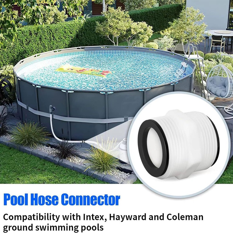 Yetaha Pack of 2 3.8 cm hose adapters, pool hose