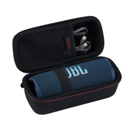 ZUJFPL EVA Hard Case for JBL Flip 6 Flip 5 Waterproof Portable Bluetooth Speaker, Fit for JBL Flip 4 Premium Travel Protecrive Carrying Storage Bag(Black)
