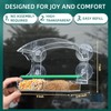 Window Bird Feeder with 4 Strong Suction Cups, Clear Window