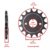 Caltric Black Drive Chain And Sprocket Kit for Honda XR400R