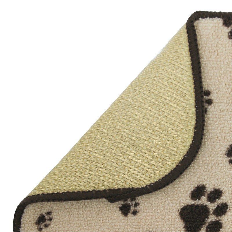 Kitchen Basics Microfiber Pet Bowl Feeding Mat, Anti-Skid and Absorbent,