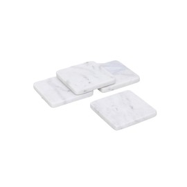 houseproud Marble Coasters Set of 4 White