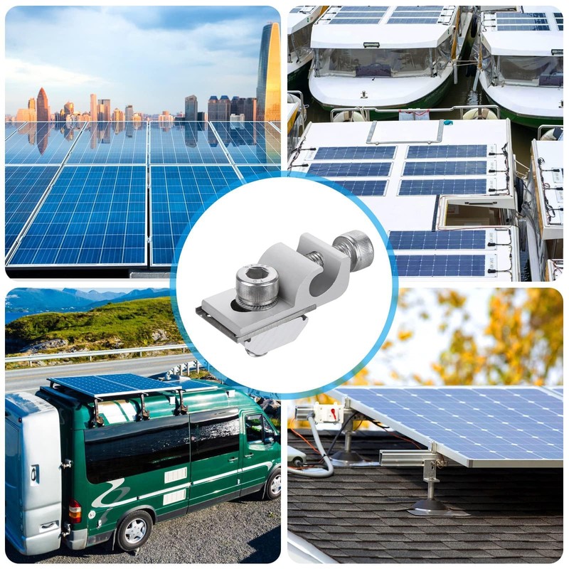 Pack of 20 Solar Panel Grounding Clamp, Mounting Solar Module
