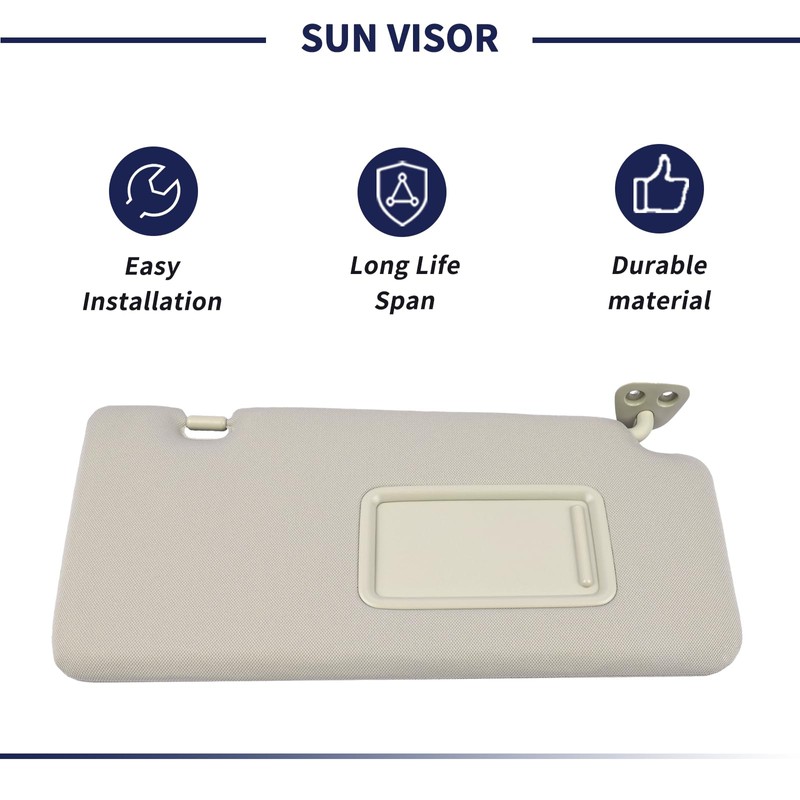 Magimaker Passenger Side Sun Visor Fit for Nissan Versa 2007