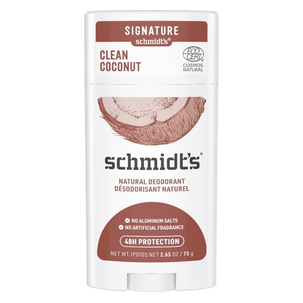 Schmidts Naturals Schmidt's Naturals Deodorant Stick Clean Coconut 75g